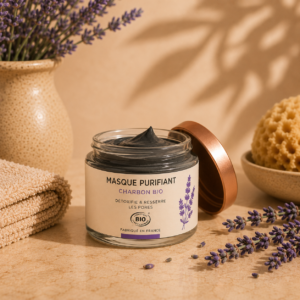 Masque purifiant charbon bio ESA Beauty tube 50ml naturel